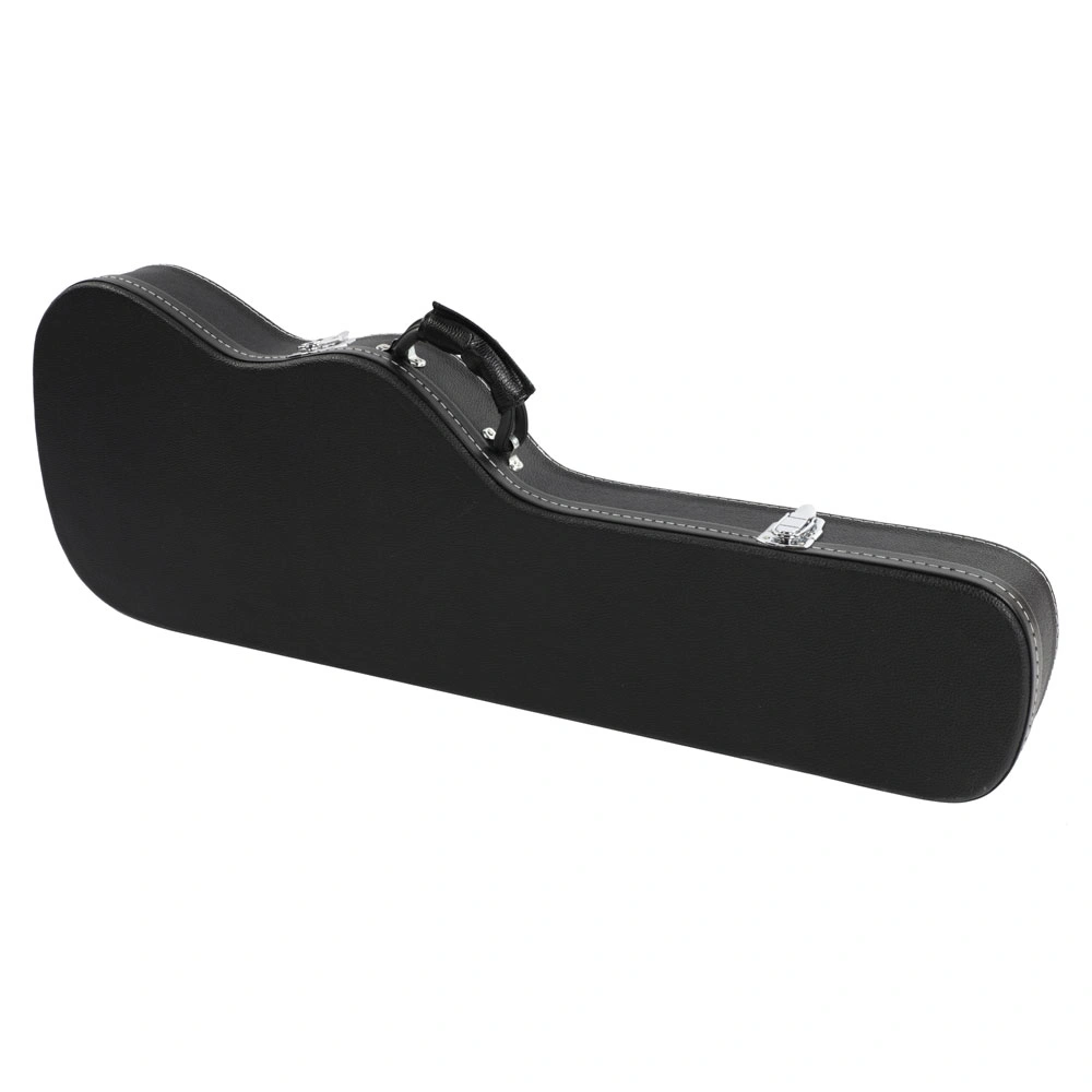 ST Electric Guitar Hard Case High Grade Black Microgroove Flat Surface Straight Flange view 5