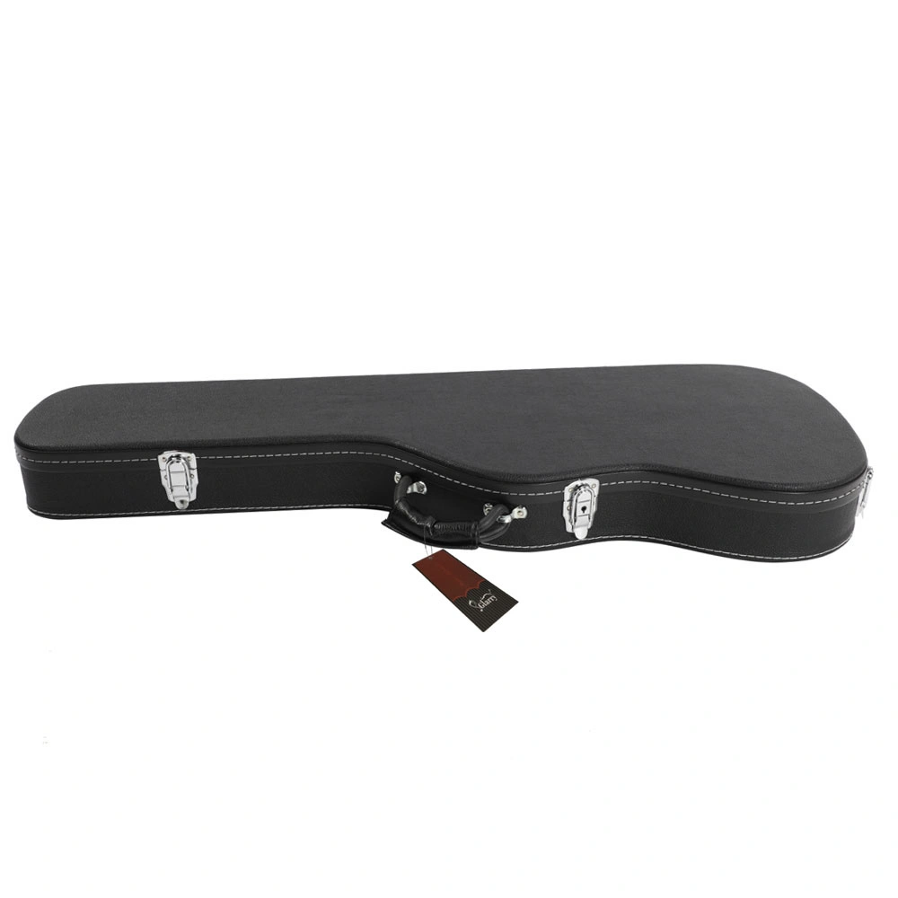 ST Electric Guitar Hard Case High Grade Black Microgroove Flat Surface Straight Flange view 6
