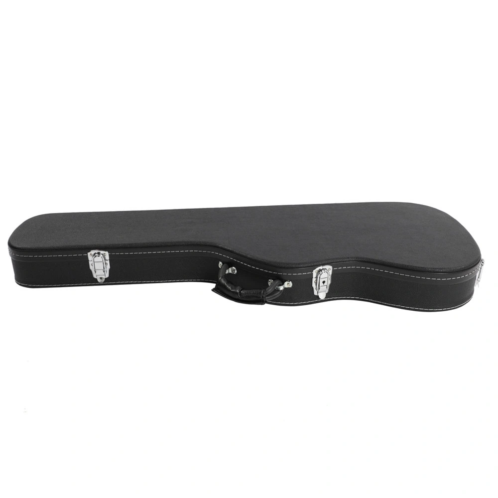ST Electric Guitar Hard Case High Grade Black Microgroove Flat Surface Straight Flange view 9