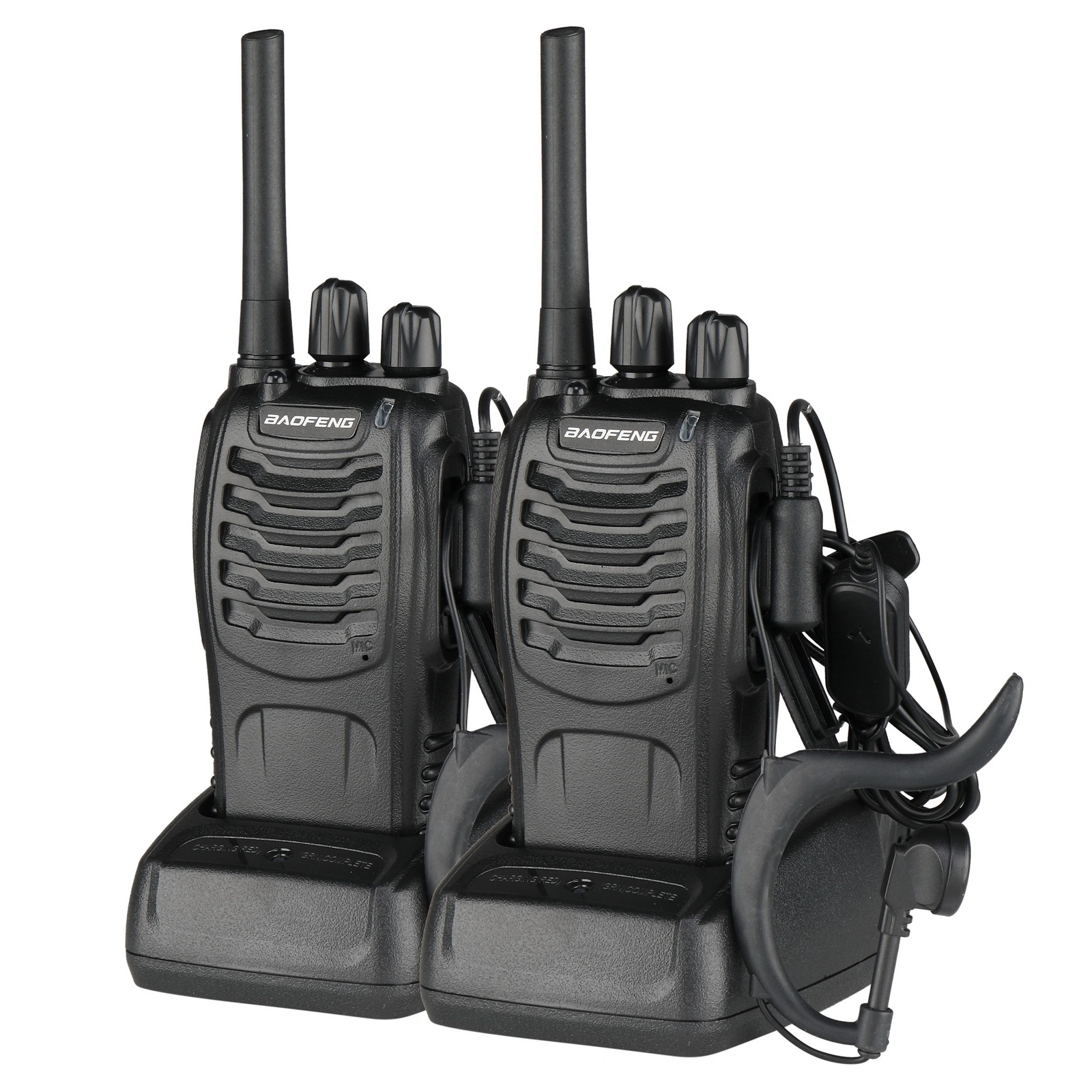 BF-88E Walkie Talkie 1500mAh EU Standard Black Ultra-long Standby Two-way Radio