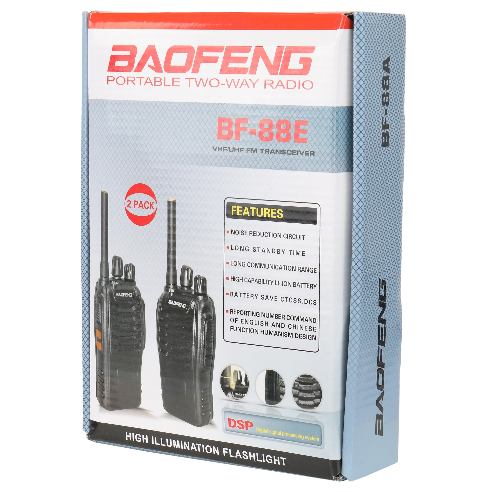 BF-88E Walkie Talkie 1500mAh EU Standard Black Ultra-long Standby Two-way Radio view 14