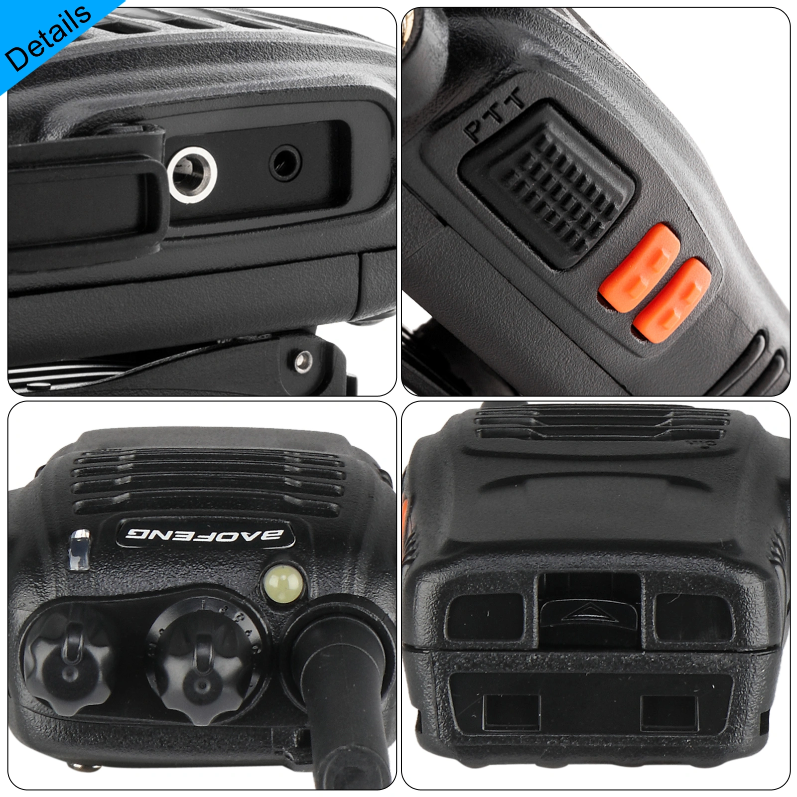 BF-88E Walkie Talkie 1500mAh EU Standard Black Ultra-long Standby Two-way Radio view 28