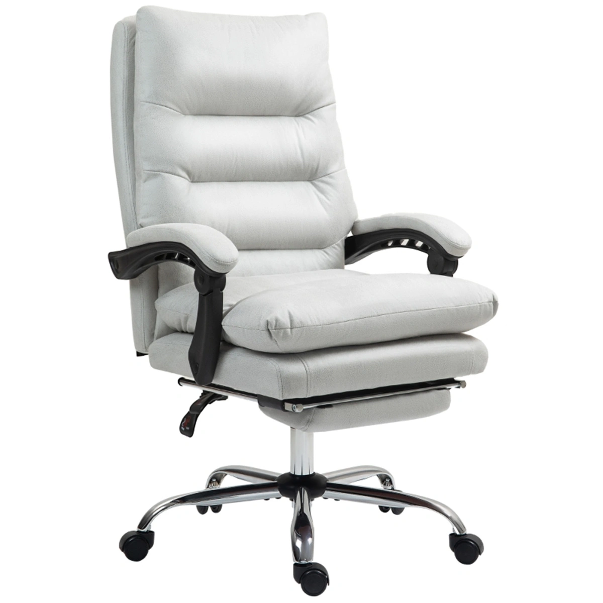 Massage Office Chair, Ergonomic Executive Chair with Lumbar Support, Adjustable Height & Padded Armrests, 360° Swivel view 2