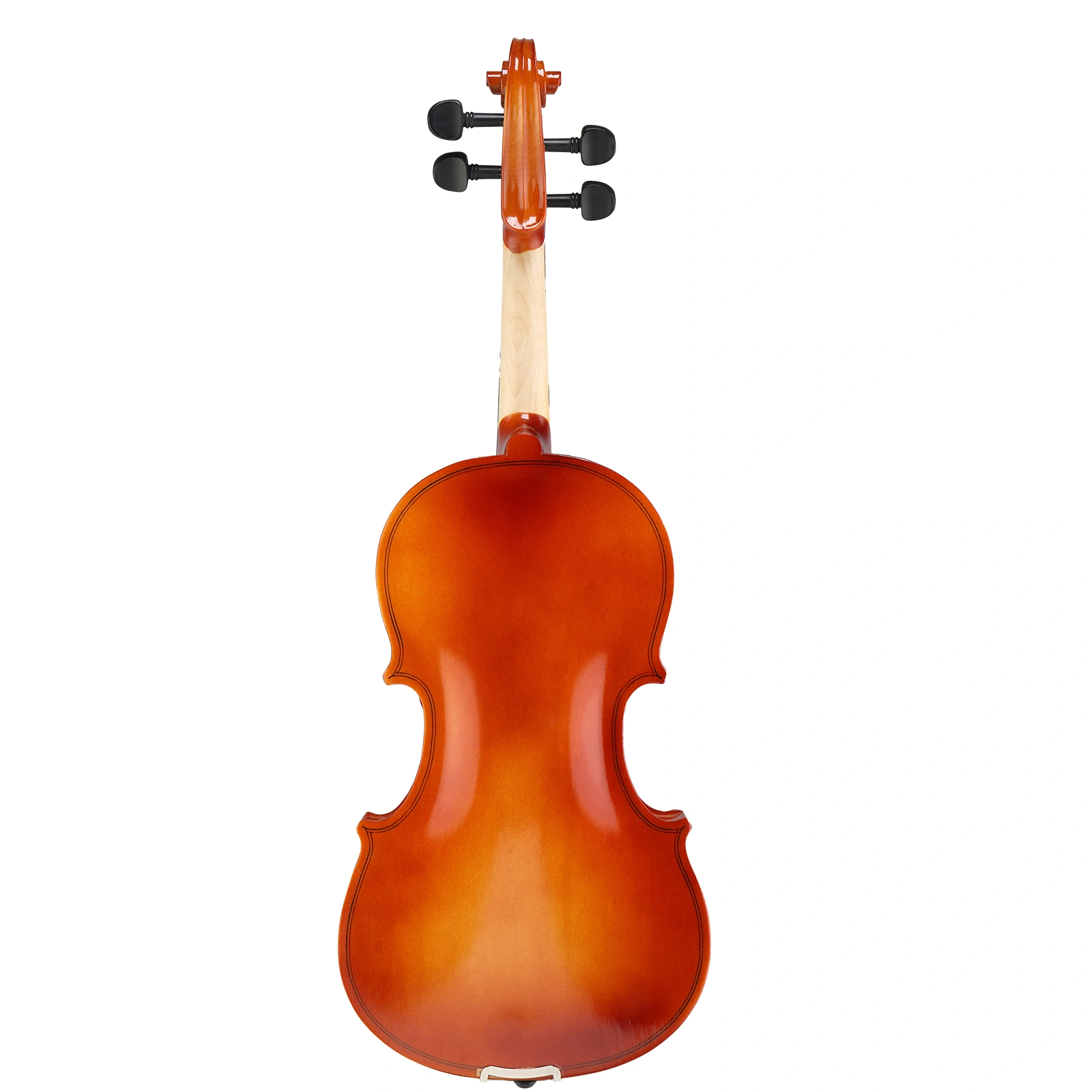GV100 1/4 Size Acoustic Violin Complete Bundle with Hard Case, Bow, Rosin, Strings, Tuner & Shoulder Rest - Natural view 3