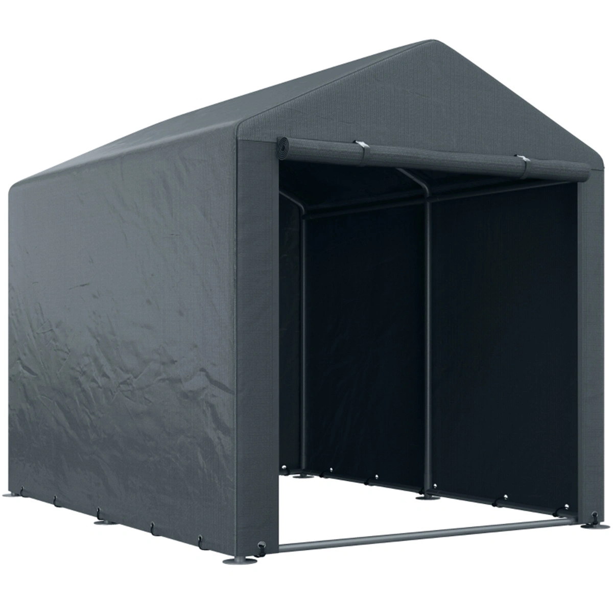 Garden Storage Shed Tent, Heavy Duty Waterproof Outdoor Gear Shelter with Frame view 3