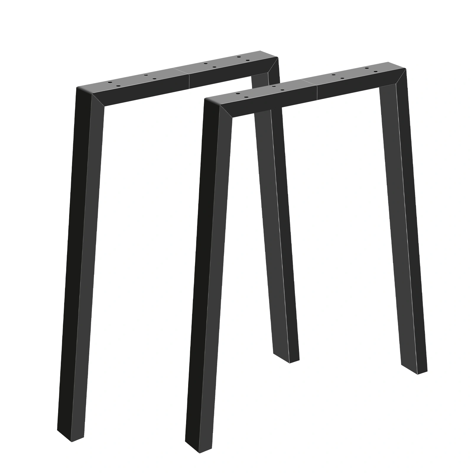 Metal Table Legs, 71cm U-Shape Table Frame, DIY Furniture Legs for Dining Conference Coffee Table, 2-Piece, Assembly Required
