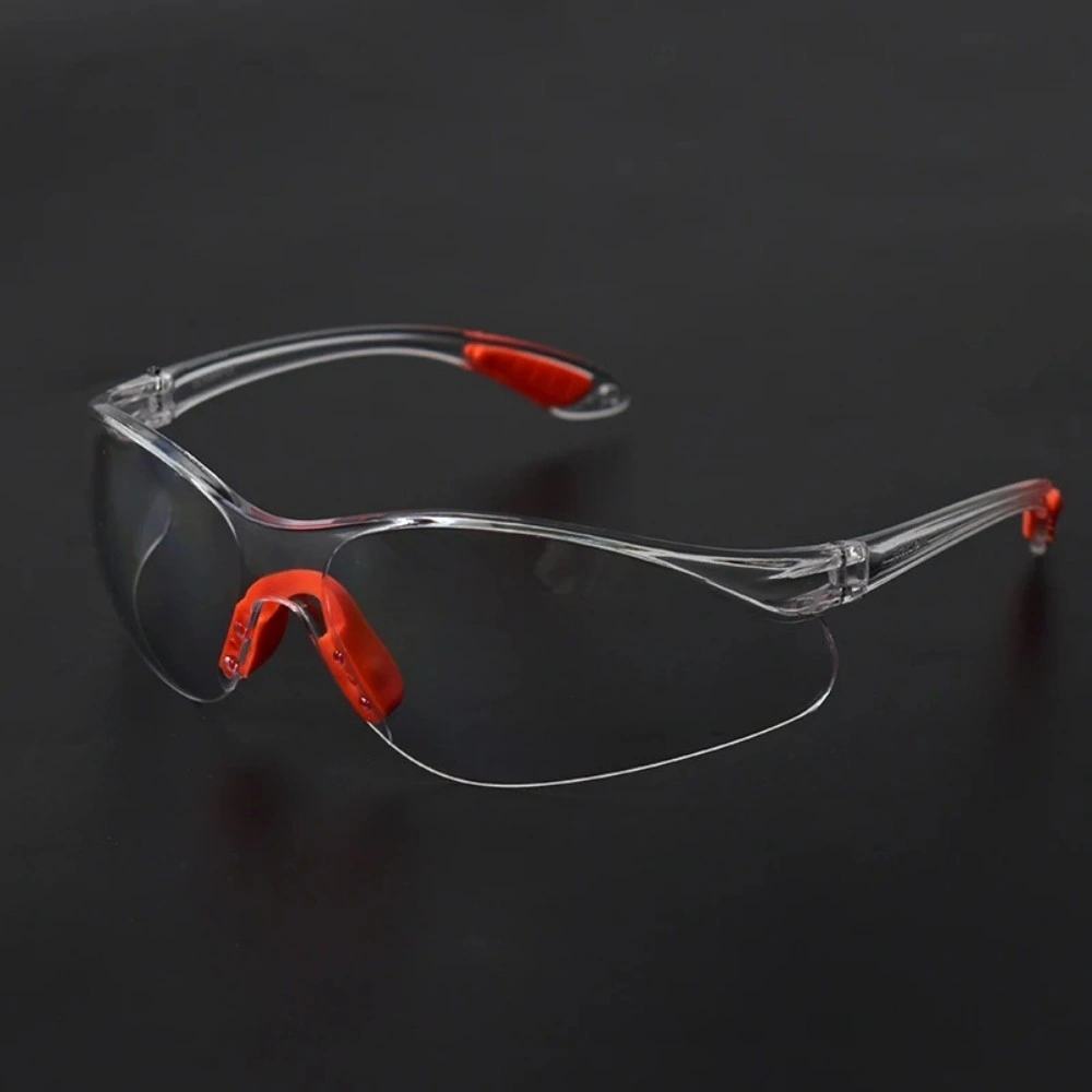 PC Anti-Impact Windproof Dustproof Goggles, Clear Safety Glasses for Riding Lab Work Eye Protection