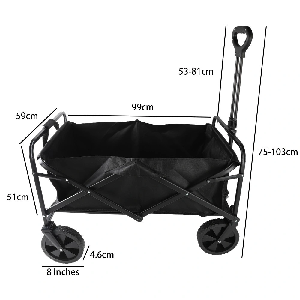 Heavy Duty Foldable Garden Trolley Cart Camping Outdoor Wagon Truck Wheelbarrow view 4