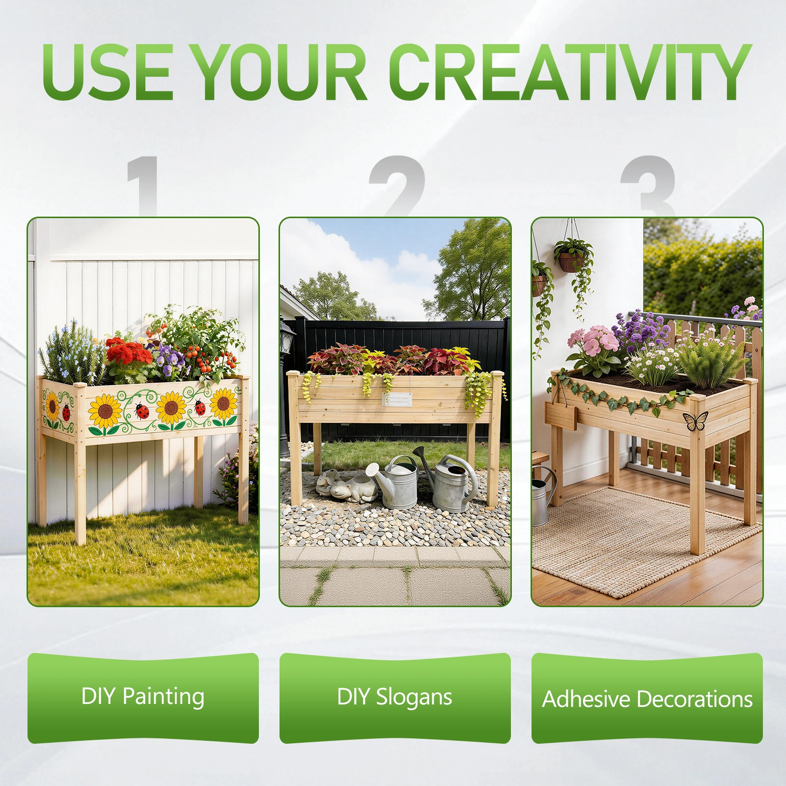 119*57*76cm Wood Planting Frame Tall Foot Type(SAME AS 72665270) view 18