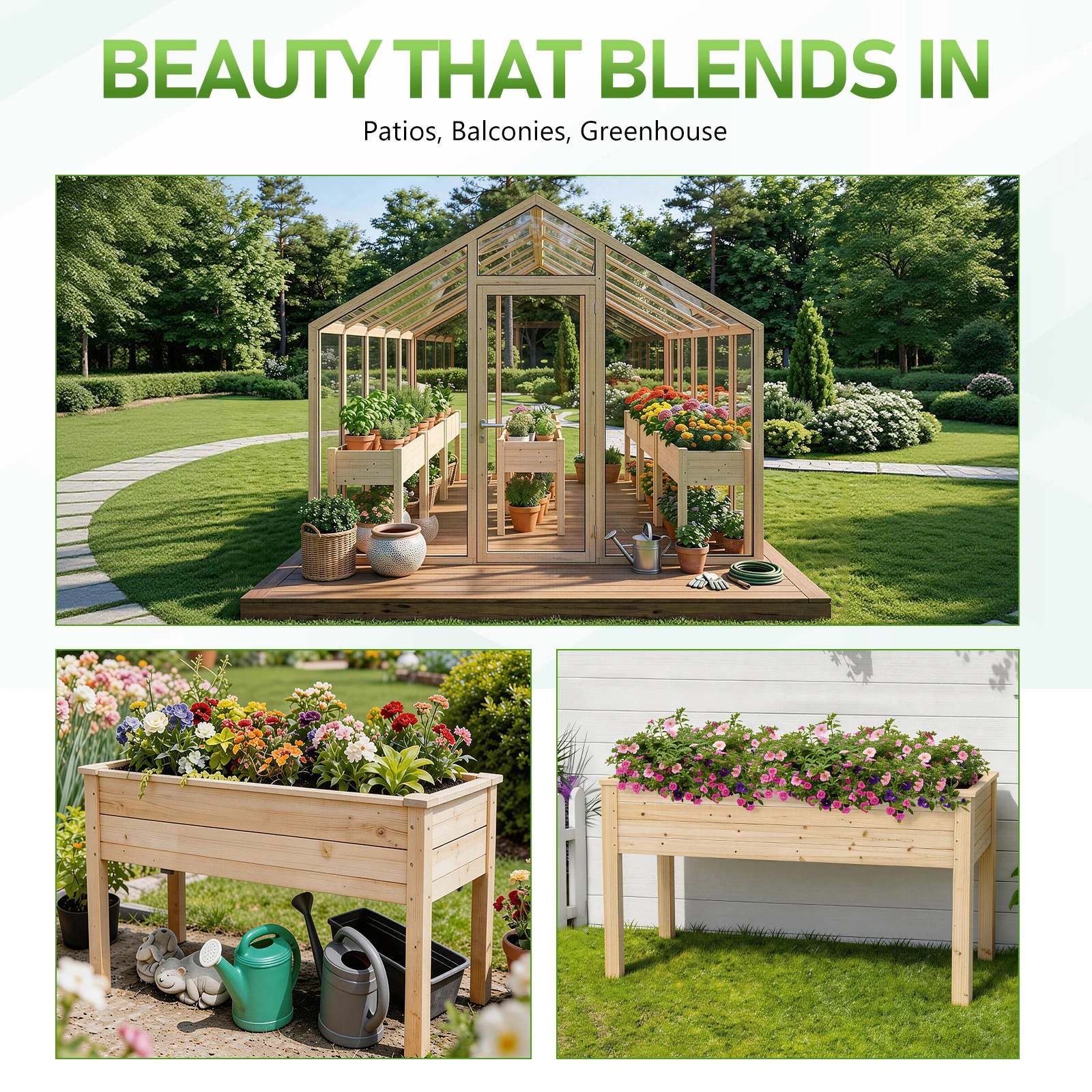 119*57*76cm Wood Planting Frame Tall Foot Type(SAME AS 72665270) view 21