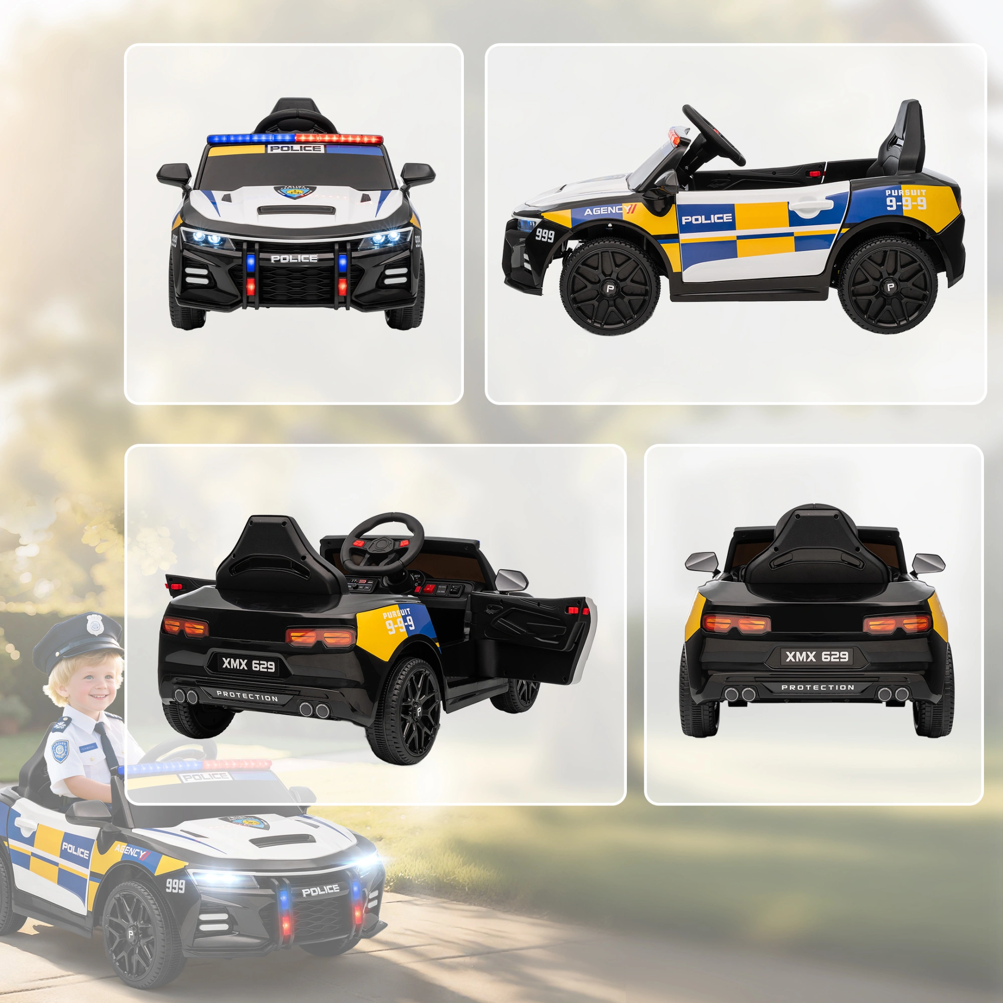Kids Ride On Car Toy with Remote Control, Push-Along Play Vehicle for Toddlers & Children Ages 1-3 view 5