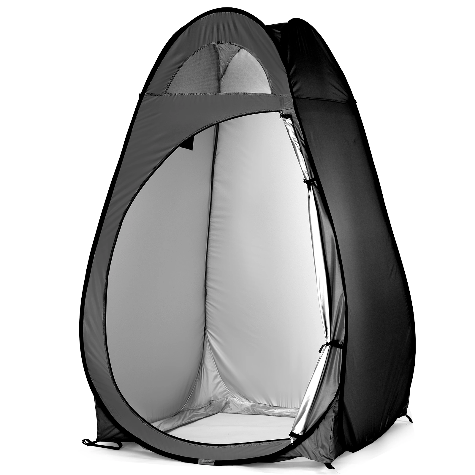 Portable Outdoor Pop-up Toilet Dressing Fitting Room Privacy Shelter Tent Black view 5