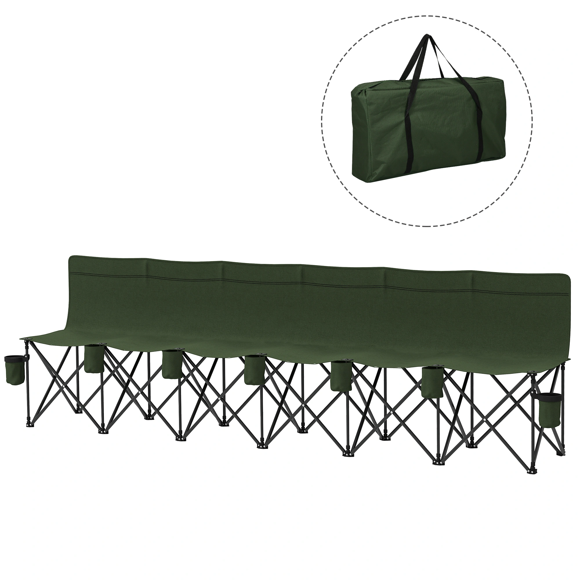 Folding Outdoor Camping Chair Portable Lightweight Seat view 3