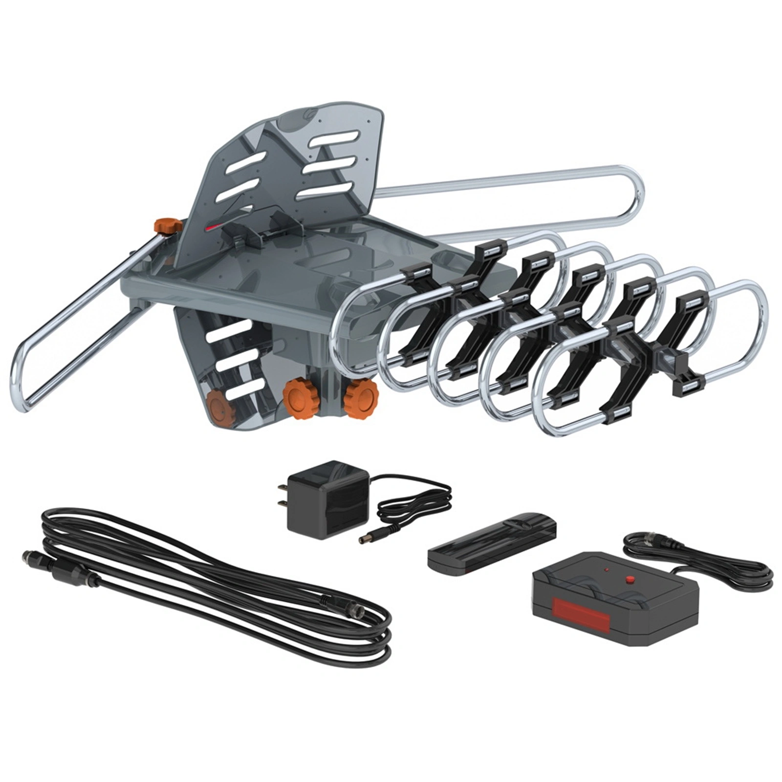 360° Dual Band Outdoor Antenna 28-36dB Gain UV Resistant with US Plug view 16