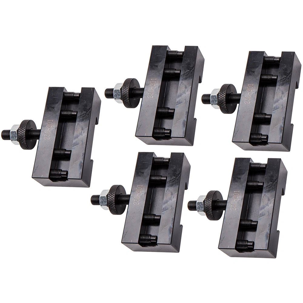 5PCS Quick Change Lathe Tool Post Holder Set 250-201 Turning Facing Tool Post Mount