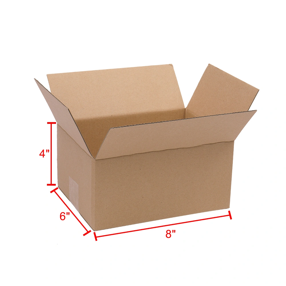 100 Corrugated Paper Boxes 8x6x4"(20.3*15.2*10cm)Yellow view 9