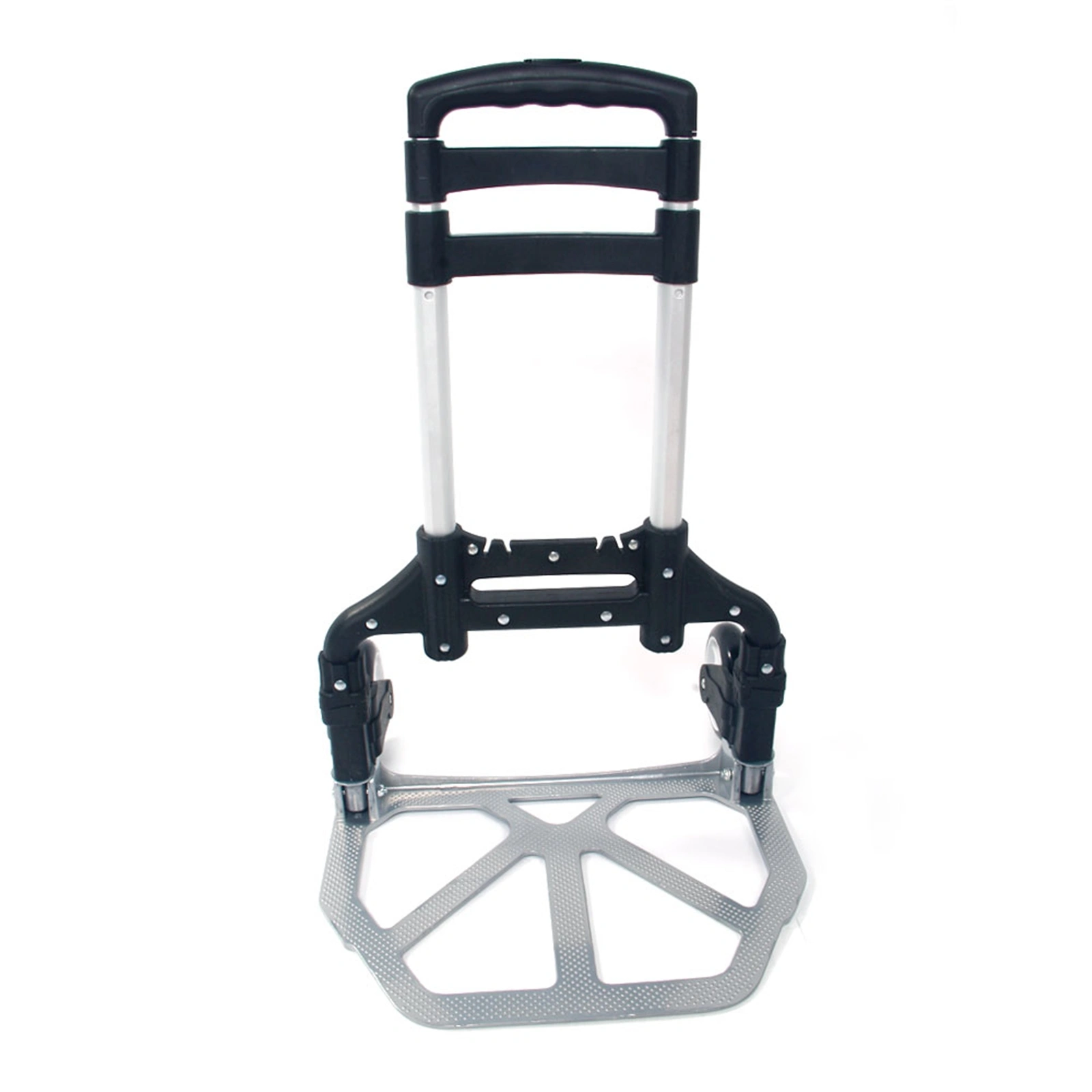 Portable Folding Collapsible Aluminum Cart Dolly Push Truck Trolley Black view 12
