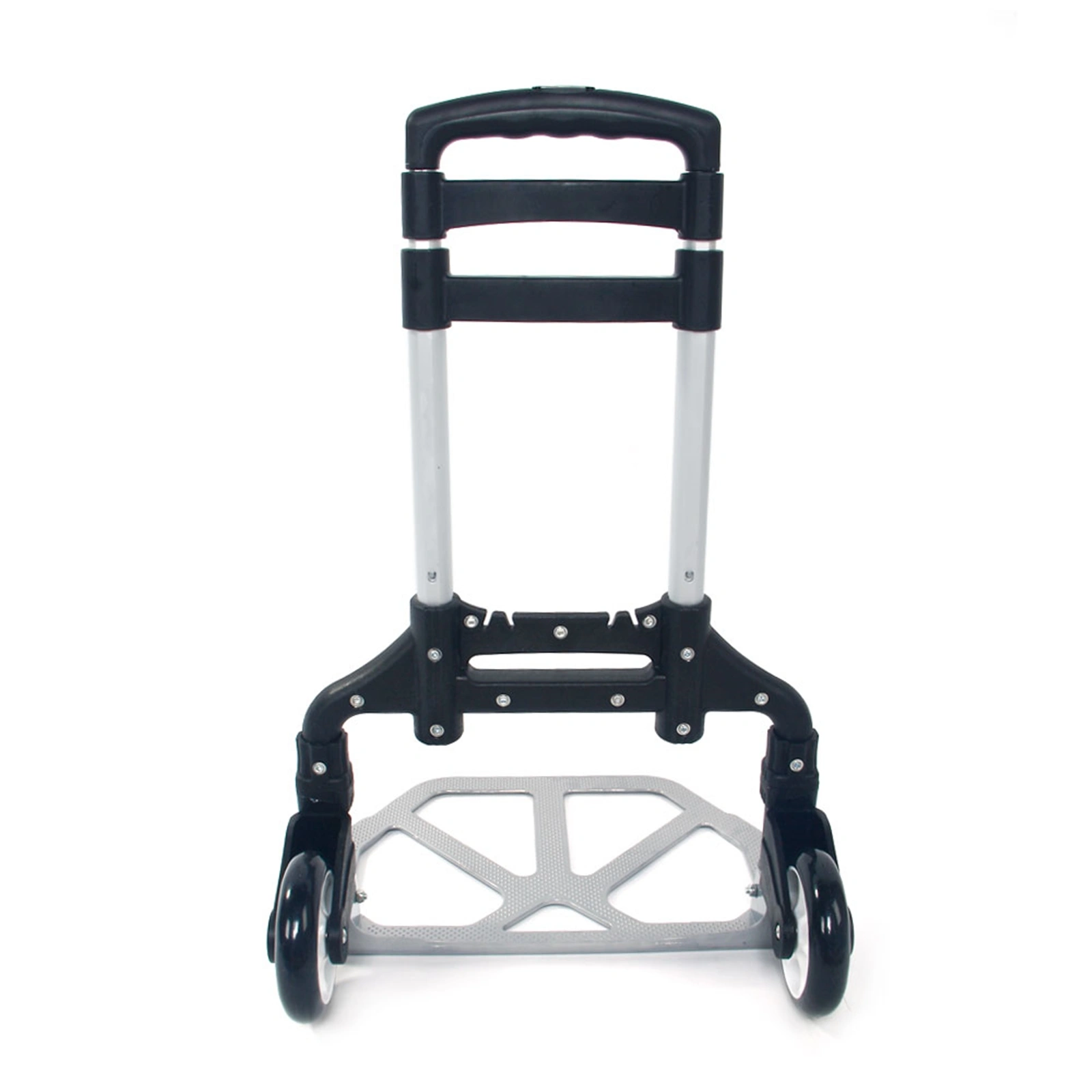 Portable Folding Collapsible Aluminum Cart Dolly Push Truck Trolley Black view 14