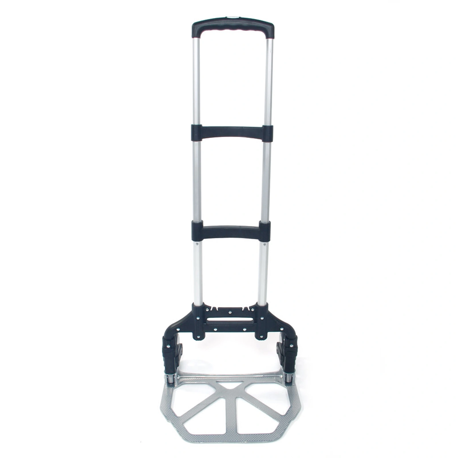 Portable Folding Collapsible Aluminum Cart Dolly Push Truck Trolley Black view 15