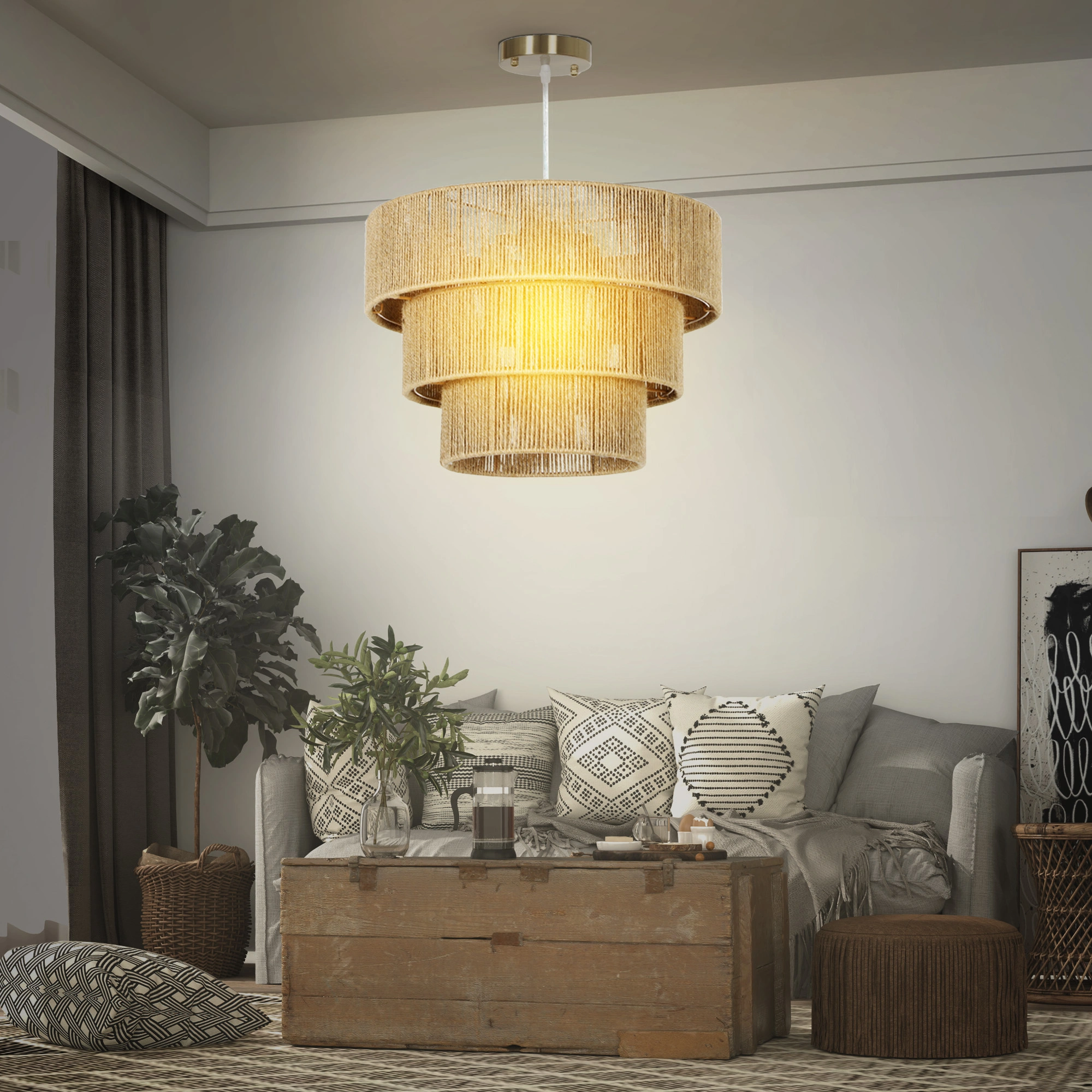 Adjustable Floor Lamp, 59 Inch Standing Light with LED Bulb, Energy Saving Arc Floor Lamp for Living Room Bedroom view 3