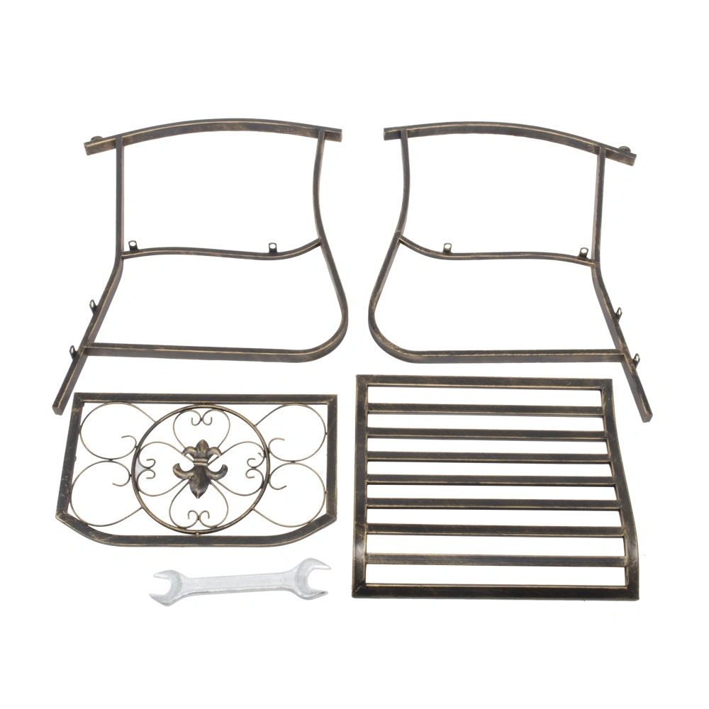Flat Tube Single Rocking Chair Bronze Color view 2