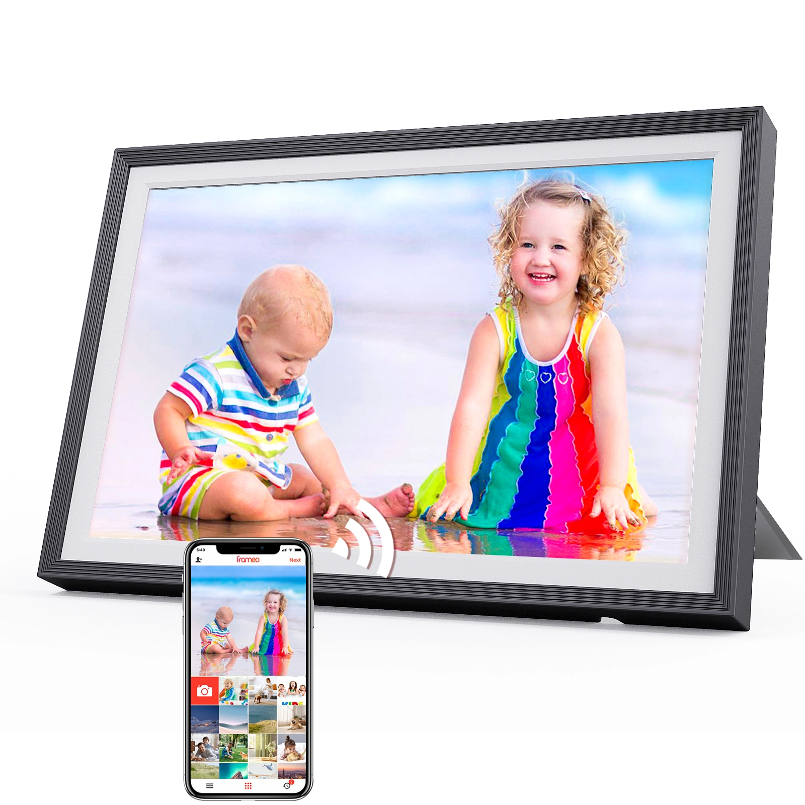 10 Inch Digital Photo Frame WiFi 1280x800 32GB Uhale App Electronic Picture Frame