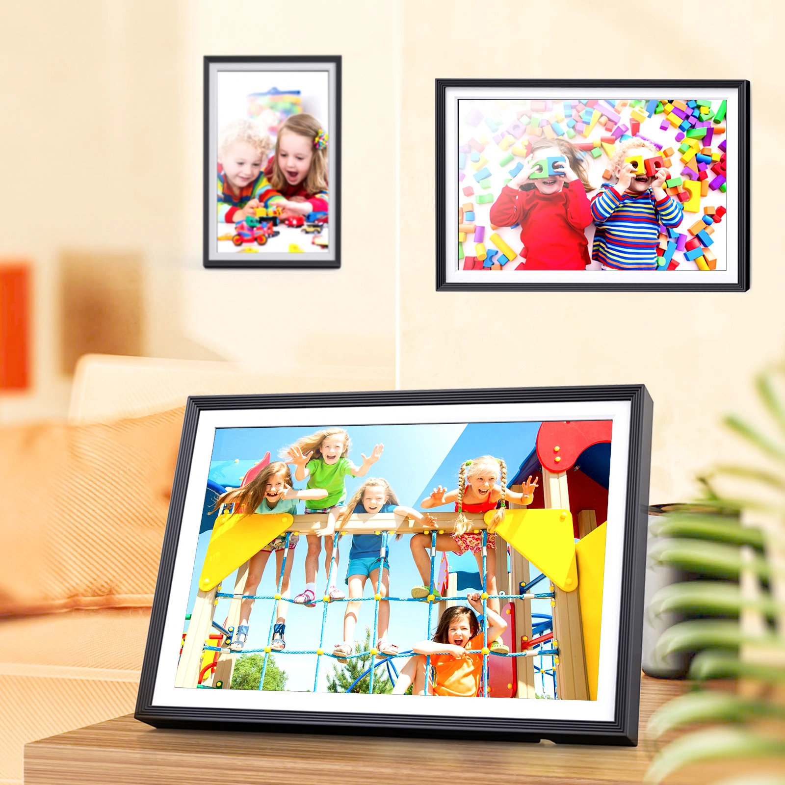 10 Inch Digital Photo Frame WiFi 1280x800 32GB Uhale App Electronic Picture Frame view 2