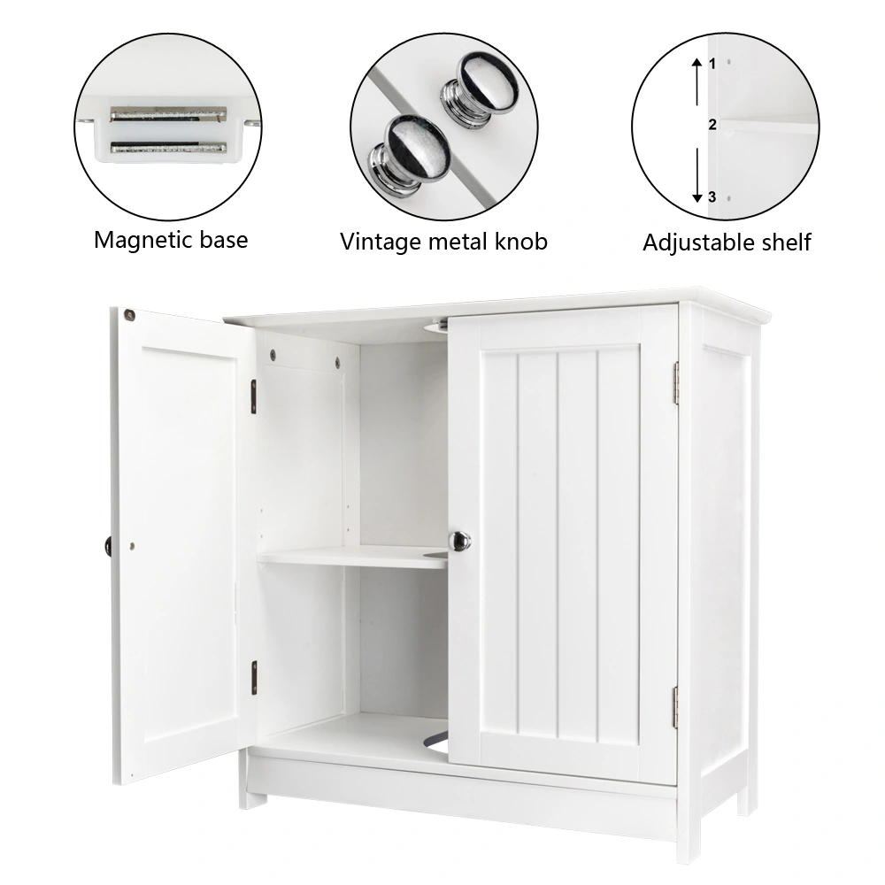 Storage Furniture Bathroom Sink Cabinet White view 7
