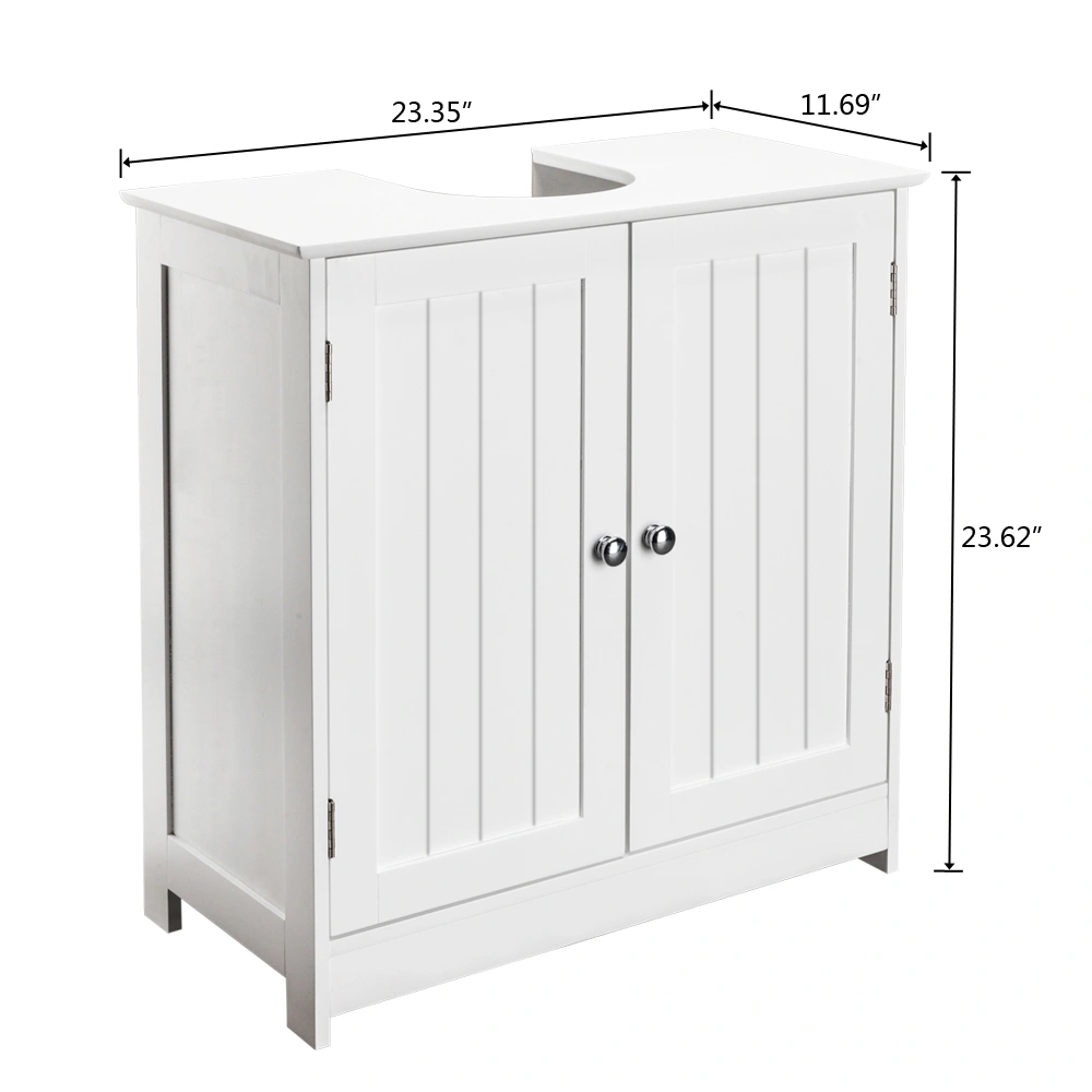 Storage Furniture Bathroom Sink Cabinet White view 8