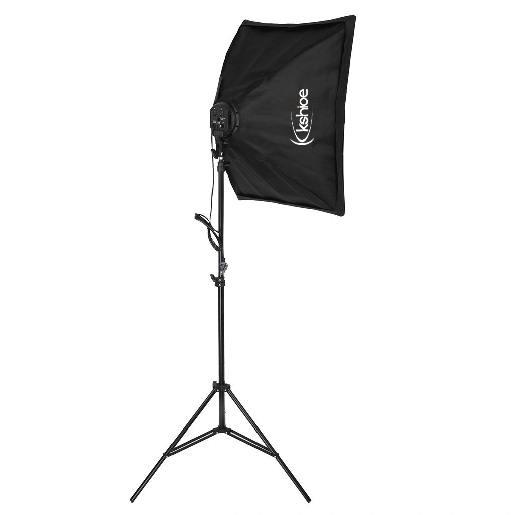 45W Softbox Lighting Kit with 4 White Silver Black Umbrellas, Background Stand & Light Stands for Photography view 2