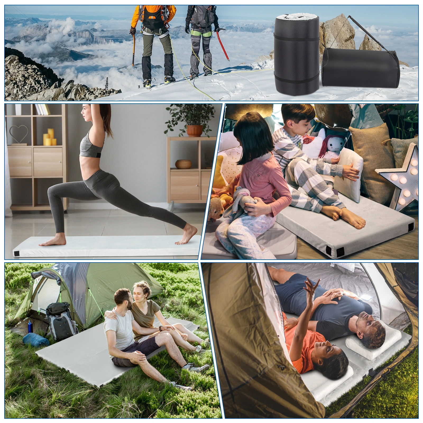 75"D x 25"W x 3"H Memory Foam Camping Mattress view 15