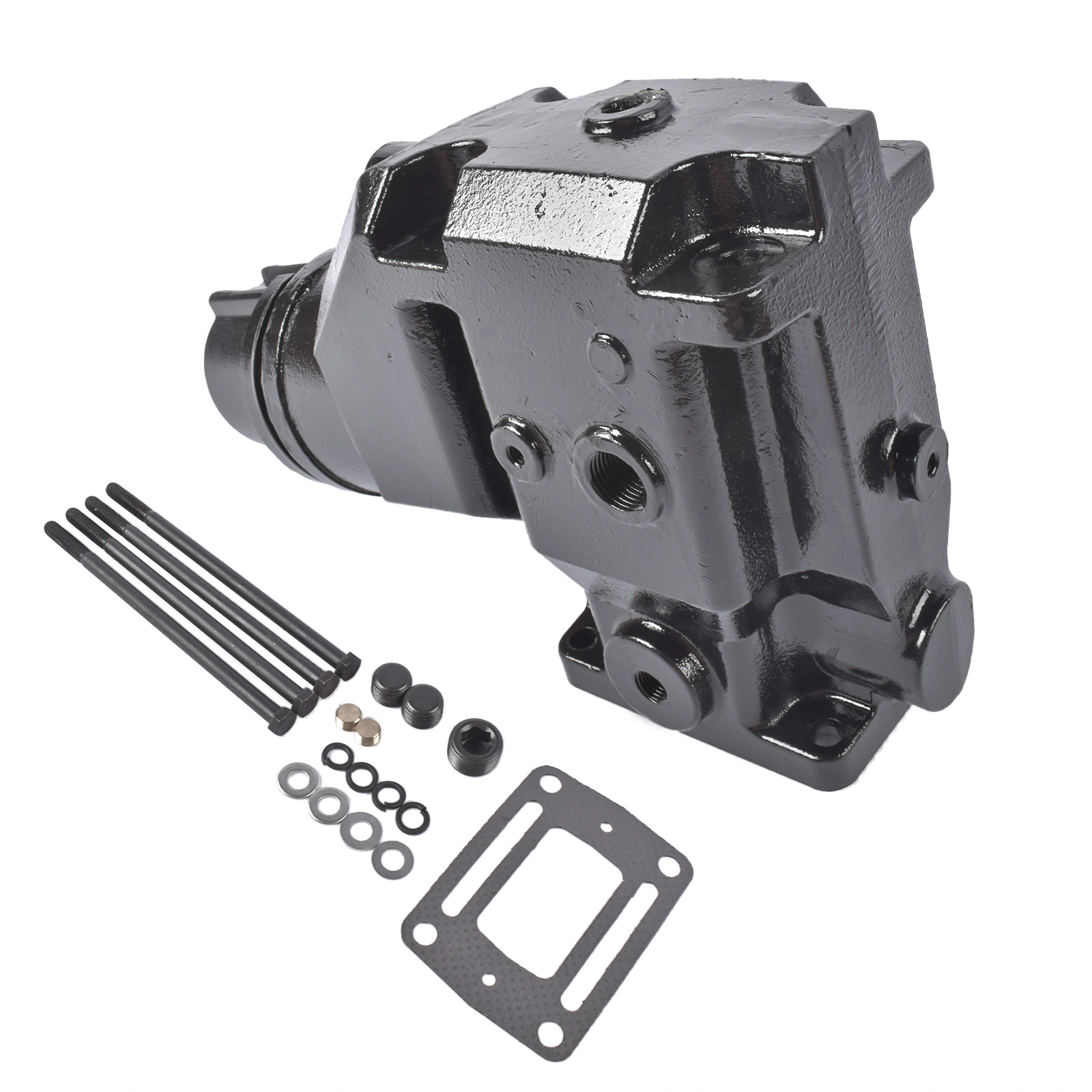 Exhaust Elbow Kit w/Gasket and Mounting Hardware Replacement for Volvo Penta OMC V6 V8 1992-on 913784 3857944 3863061 view 3