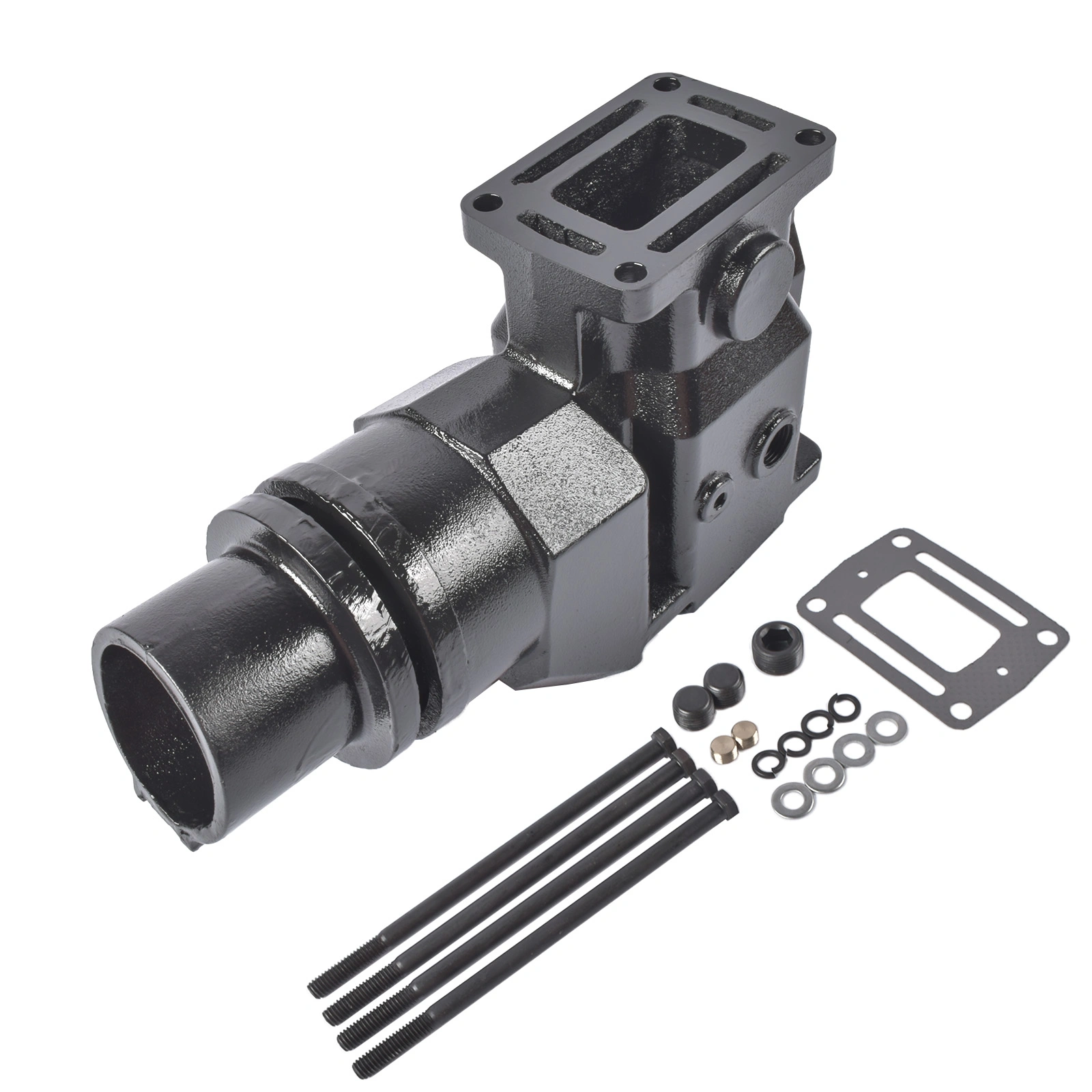 Exhaust Elbow Kit w/Gasket and Mounting Hardware Replacement for Volvo Penta OMC V6 V8 1992-on 913784 3857944 3863061 view 5