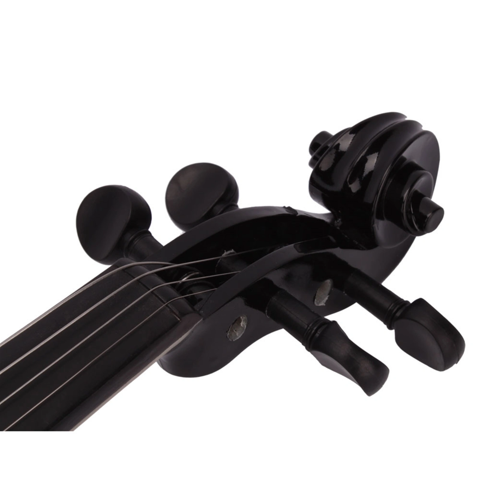 New 4/4 Acoustic Violin Case Bow Rosin Black view 5