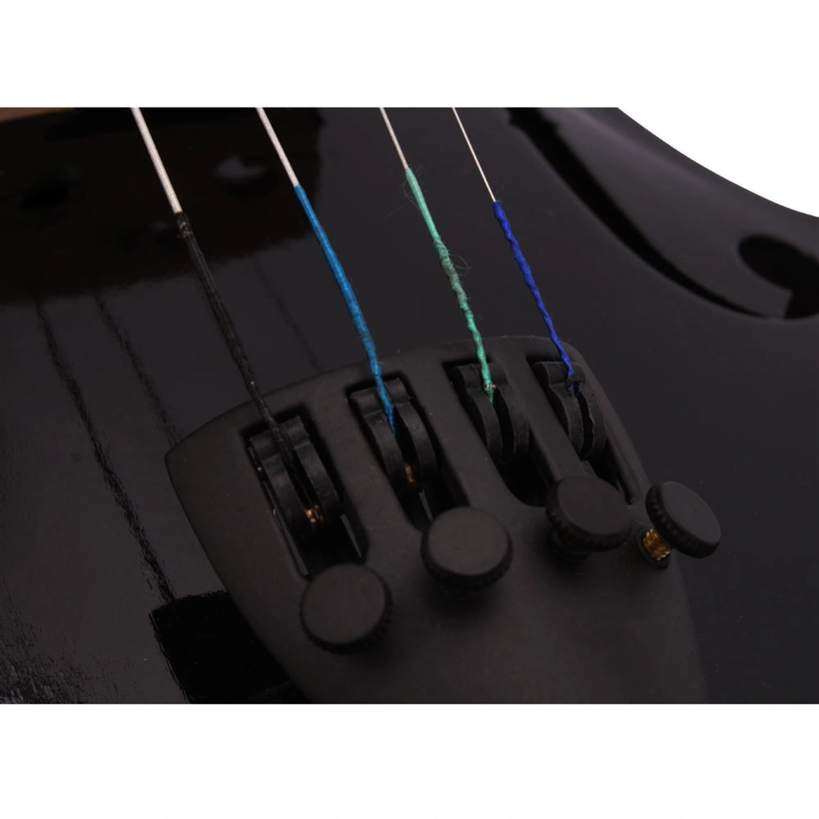 New 4/4 Acoustic Violin Case Bow Rosin Black view 7