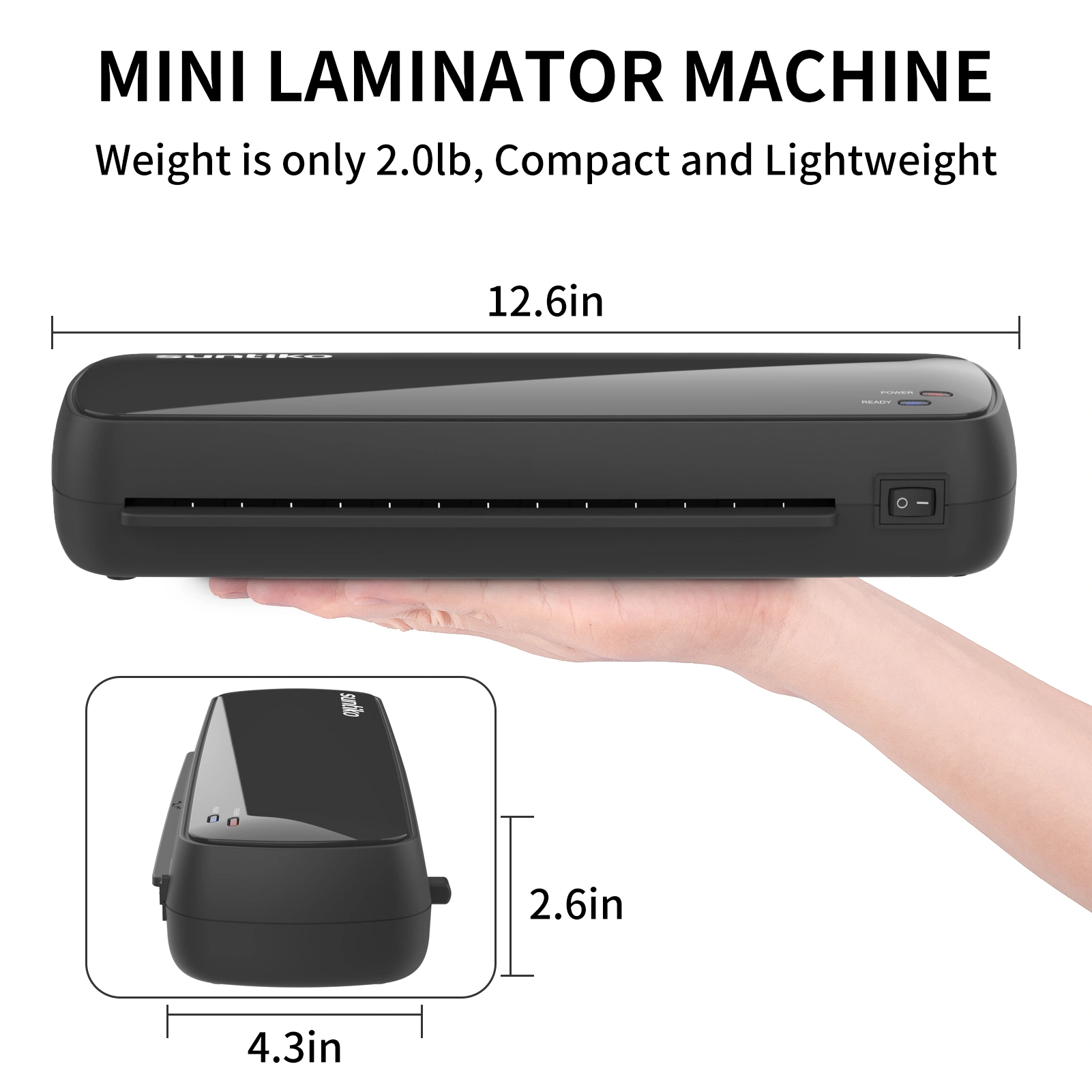 4-In-1Laminator Machine,It has Quick Warm-Up, Fast Laminating Documentation and Photos, Increases Their Long-Term Color Preservation. Suitable for Family, Office and School(FBA shipping) view 4