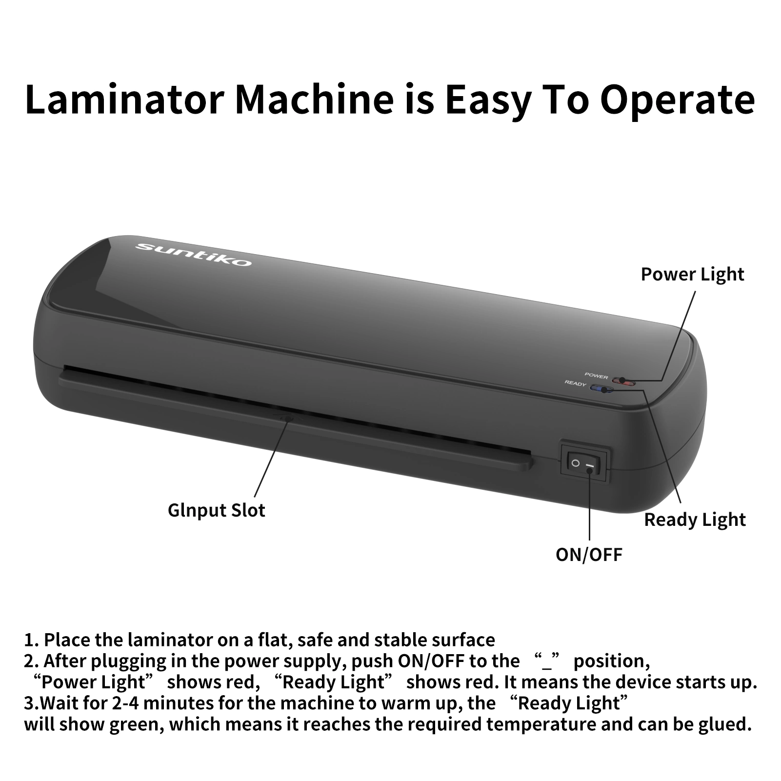 4-In-1Laminator Machine,It has Quick Warm-Up, Fast Laminating Documentation and Photos, Increases Their Long-Term Color Preservation. Suitable for Family, Office and School(FBA shipping) view 5