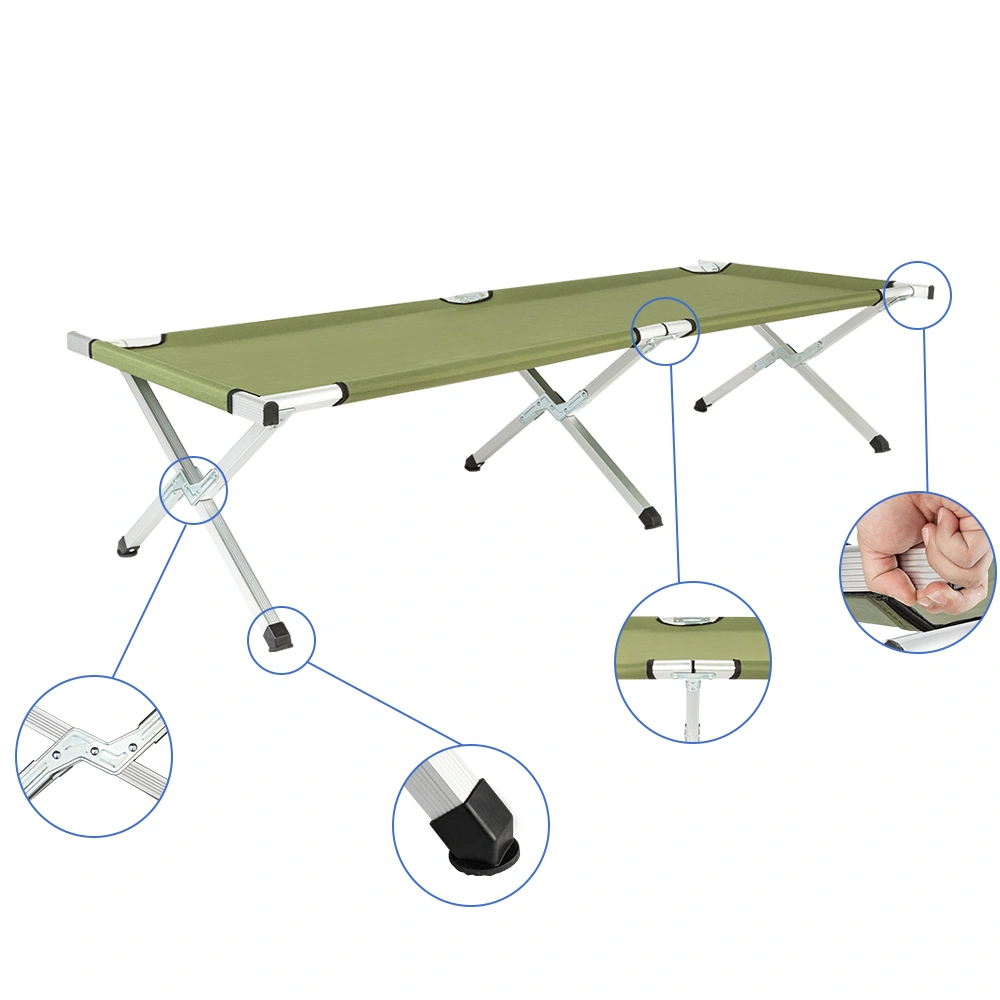 RHB-03A Portable Folding Camping Cot with Carrying Bag Army Green view 11