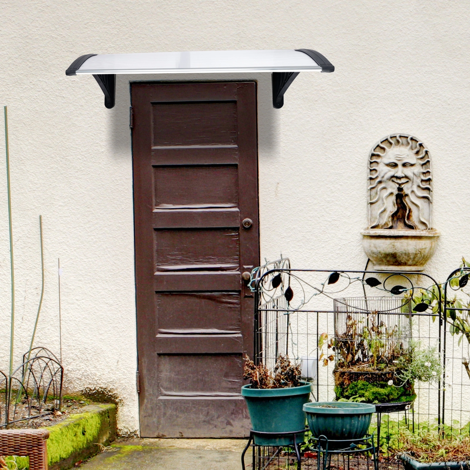 HT-100 x 96cm Household Application Door & Window Rain Cover Eaves Black Holder view 20