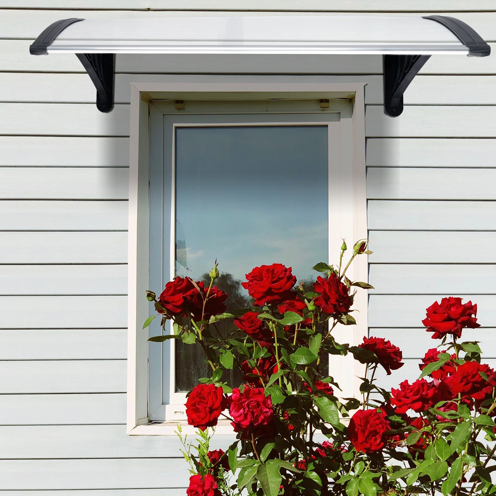 HT-100 x 96cm Household Application Door & Window Rain Cover Eaves Black Holder view 21