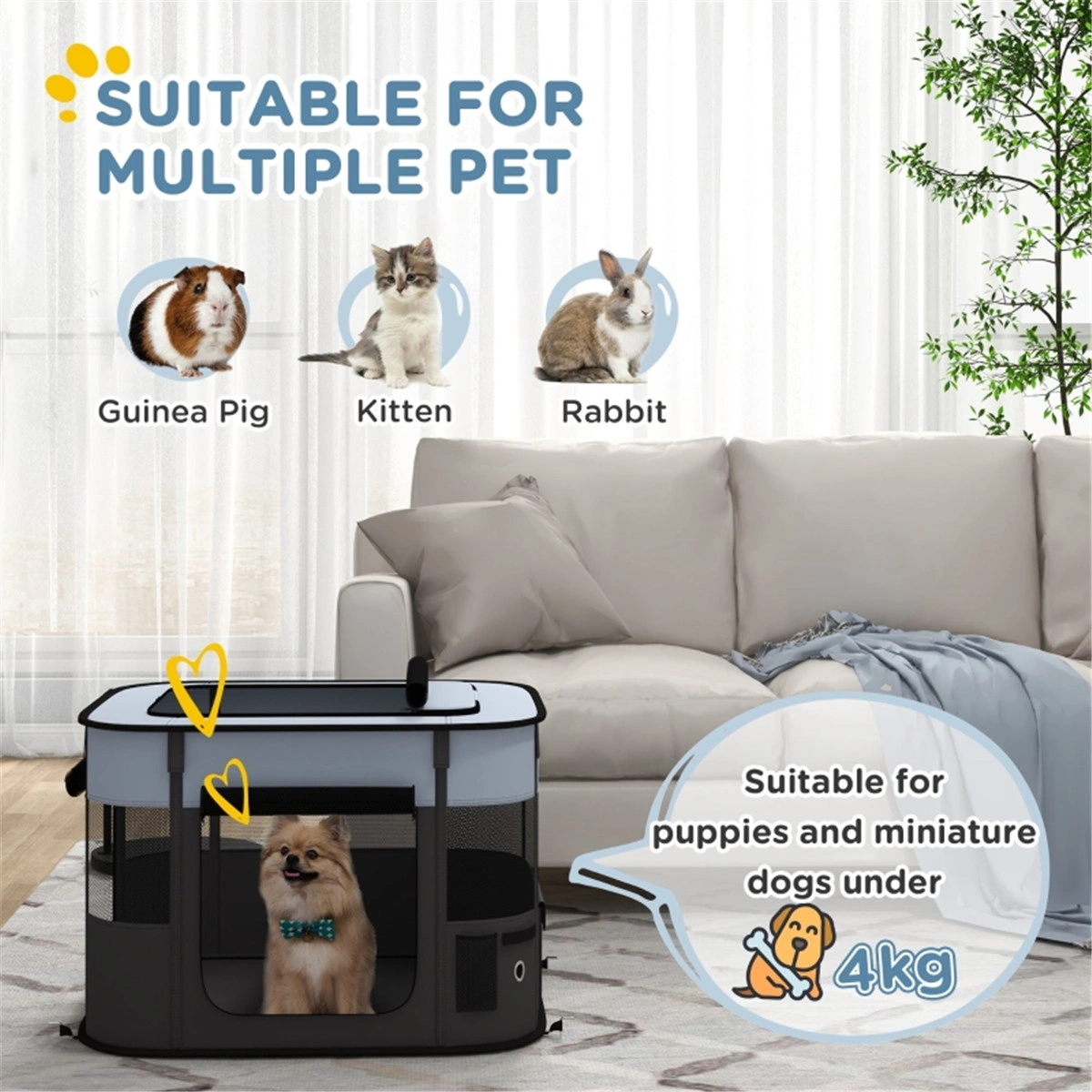 Pet Carrier Backpack for Small Dogs & Cats, Lightweight Airline Approved Travel Bag with Mesh Windows, Padded Shoulder Straps, Portable Soft Sided Cat Dog Carrying Case for Air Travel