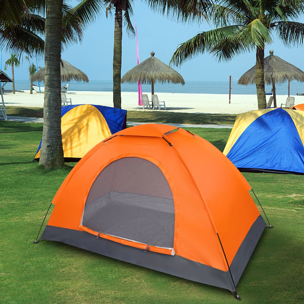 1-Person Waterproof Camping Dome Tent Quick Shelter Outdoor Hiking Orange view 15