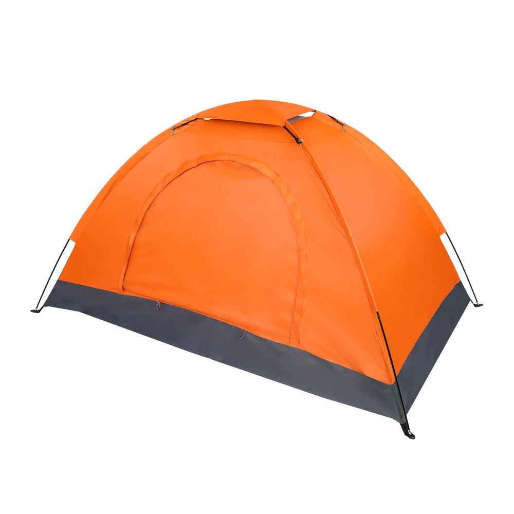 1-Person Waterproof Camping Dome Tent Quick Shelter Outdoor Hiking Orange view 3