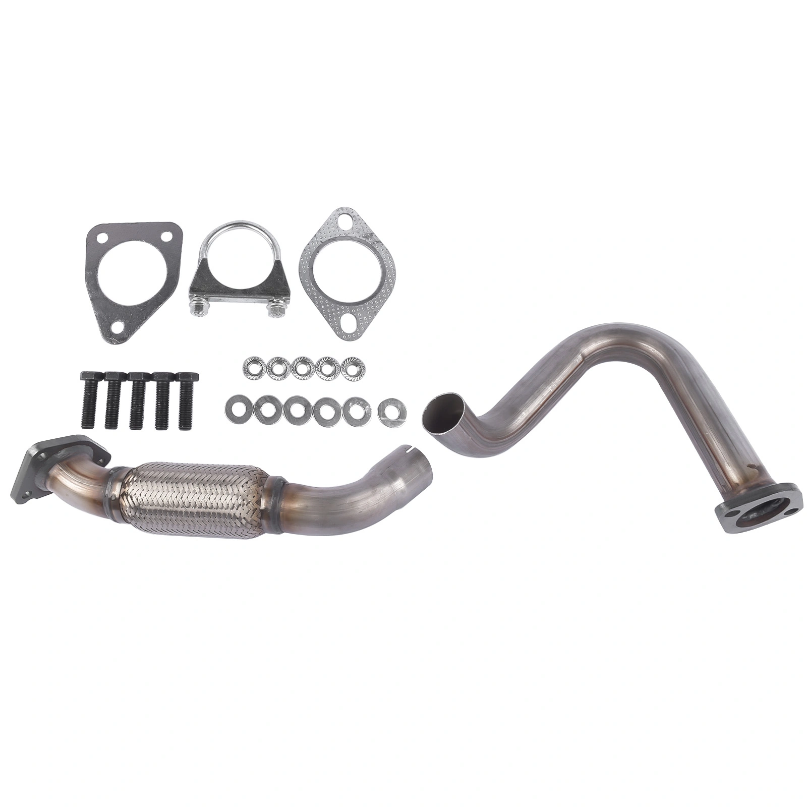 Exhaust Front Flex Pipe 52572 for Buick Encore 2013-2018 Chevy Trax 2015-2019 1.4L L4 GAS DOHC view 3