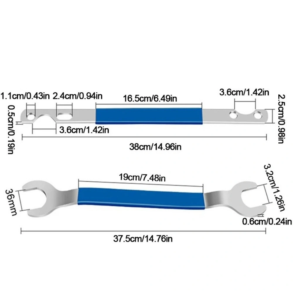 32mm & 36mm Fan Clutch Nut Wrench & Clutch Holder Removal Tool Kit for BMW Ford GM Compatible view 4