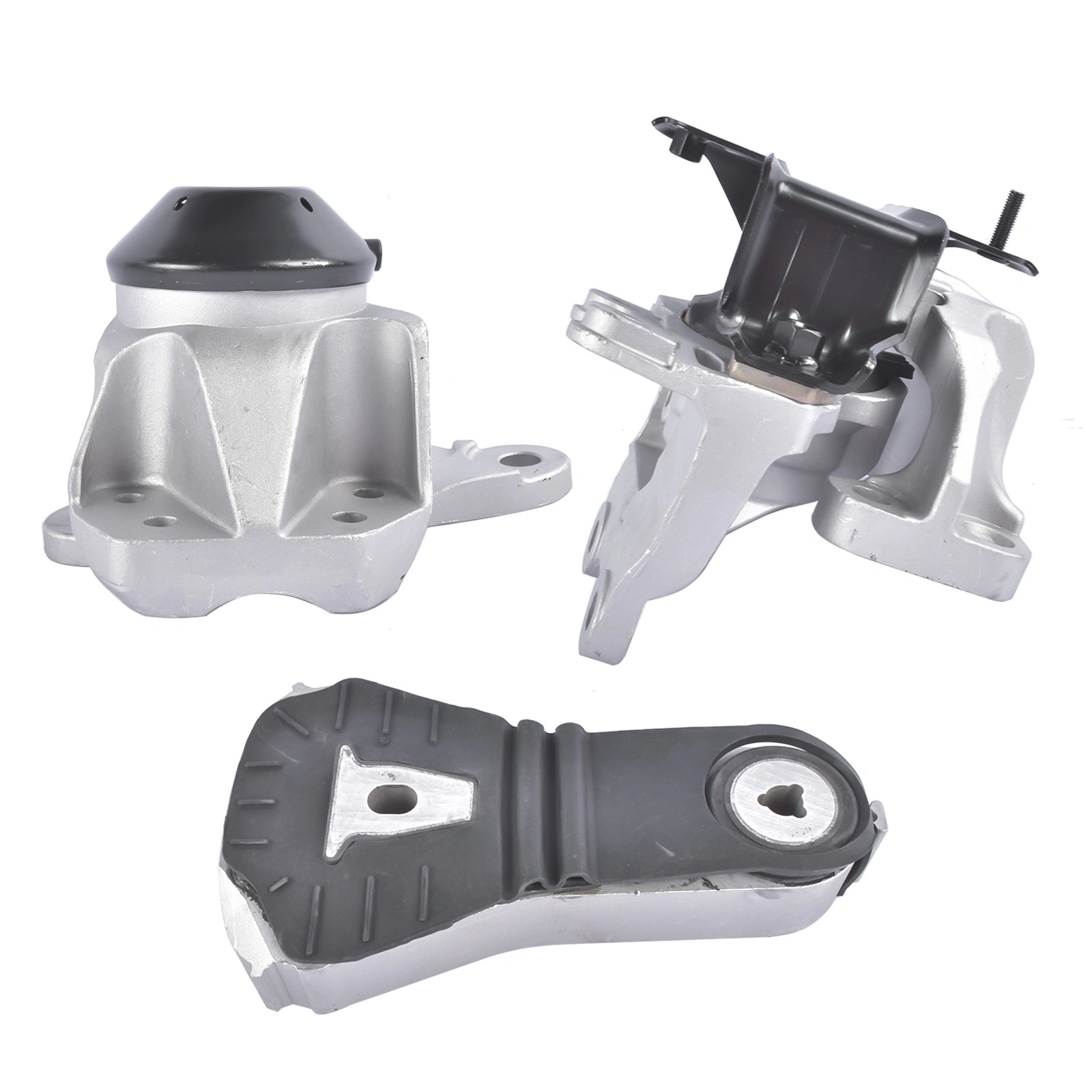3PCS Engine & Transmission Mounts Set for 2016-2019 Ford Explorer 3.5L, Auto Trans Engine Mount Replacement Kit