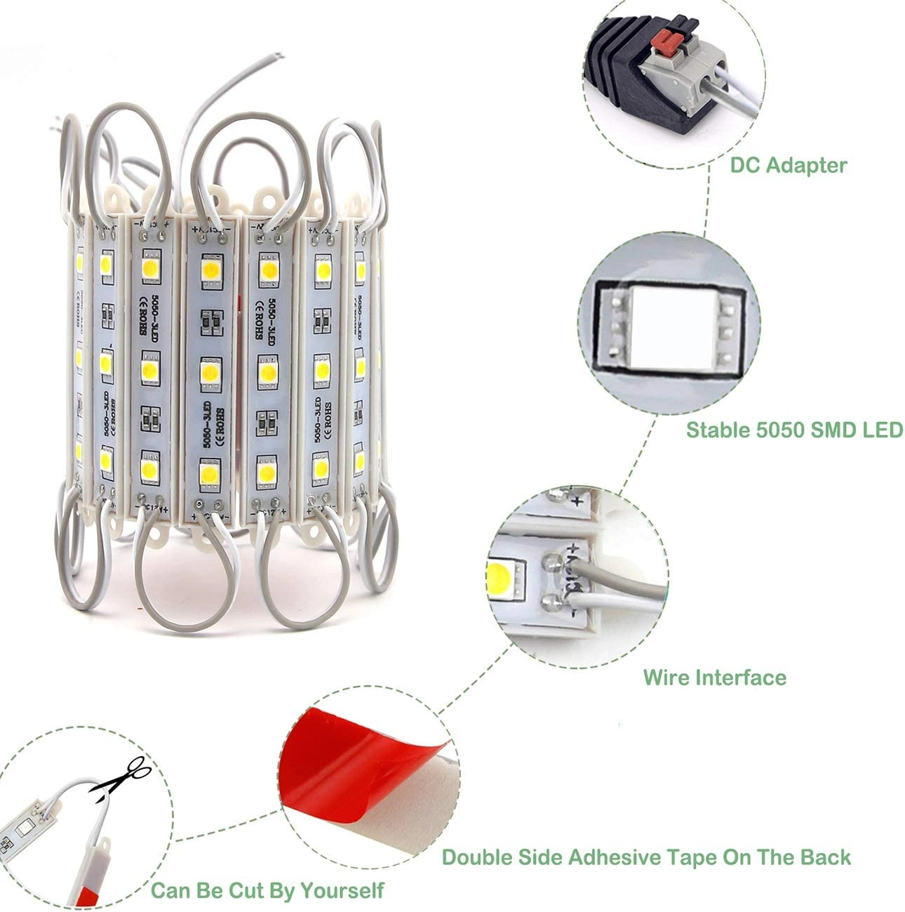 Super Bright 5050 SMD LED Strip Light IP65 Waterproof view 7