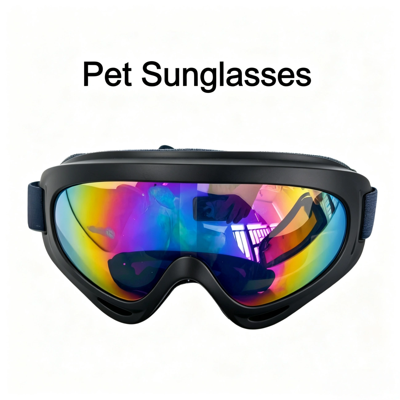 2 Pack Dog Goggles UV Protection, Adjustable Windproof Pet Sunglasses for Large & Small Dogs, Reusable Eye Safety Glasses with Soft Padding, Anti-Scratch Lens view 4