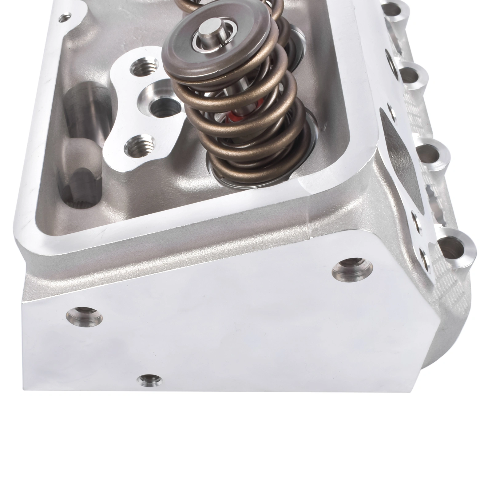 2Pcs Complete Cylinder Heads 129006601 for Small Block Chevy 350, 190cc Combustion Chamber 64cc, 2.02/1.60 Inch Valves, Straight view 8