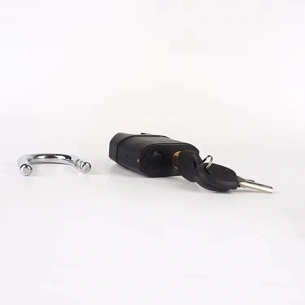 Heavy Duty Steel Waterproof Padlock with Alarm & 3 Keys - High Security Shackle Lock for Gate Door view 3